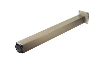 Stolová noha výška 820mm 60x60mm s regulací imitace nerezi