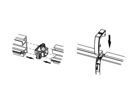 Závěsný systém základní profil antracit