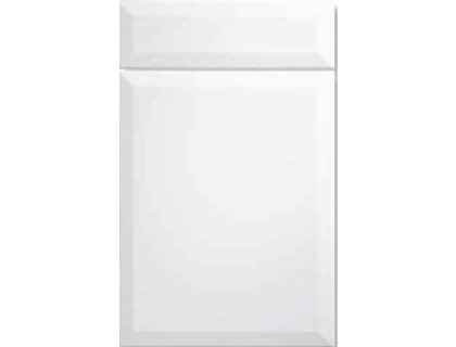 Dvířka jednostranný vysoký LESK bílá - tvar D01