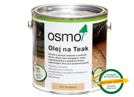 OSMO terasový olej bezbarvý teakový olej 007 - 0,75 l