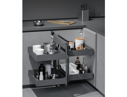 Cemux Corner Comfort Iron Line s tlumením 900 mm antracit