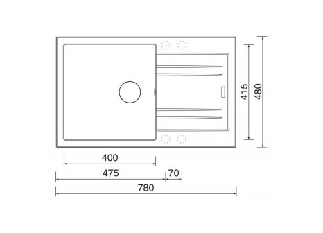 Sinks LINEA 780 + baterie PRONTO - komplet