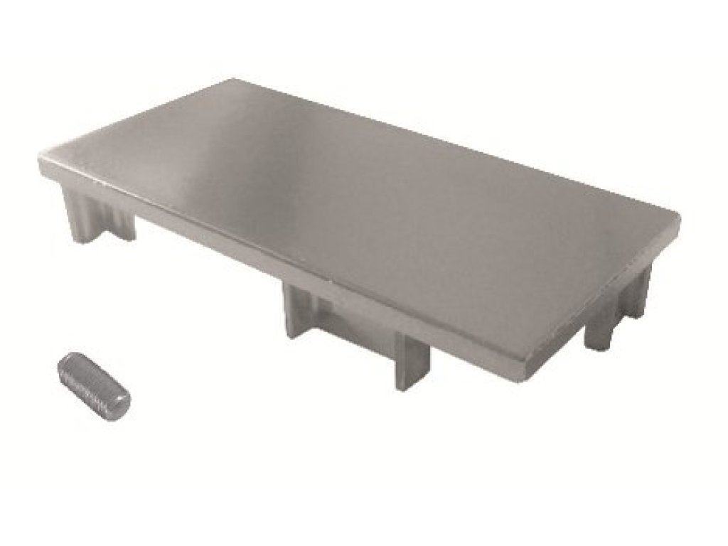 Koncovka plná k profilu S056/LED nerez