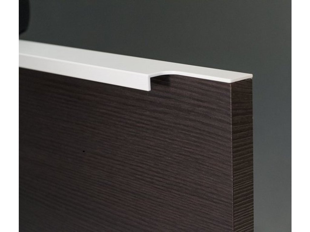 Narážecí úchytová lišta UKS-11F -RAL 9003 bílá