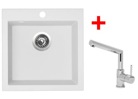 Sinks VIVA 455 set + baterie MIX 350 P chrom - komplet