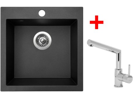 Sinks VIVA 455 set + baterie MIX 350 P chrom - komplet