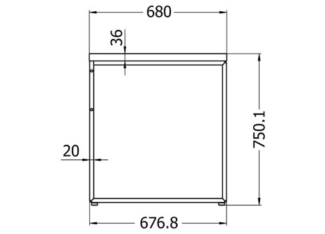 Stolová podnož DARIA 130