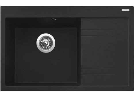 Sinks RIM 780 L - Černá metalická, Metalblack