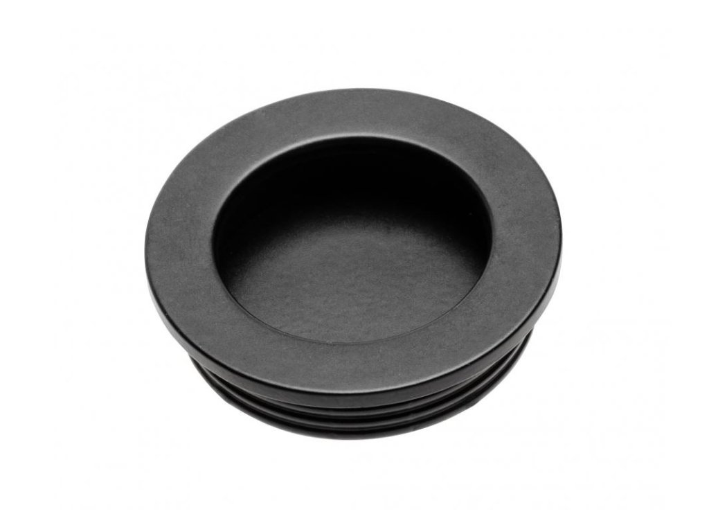 Úchytka Kaniva zápustná průměr 40 mm černá