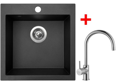 Sinks VIVA 455 set + baterie Vitalia chrom - komplet