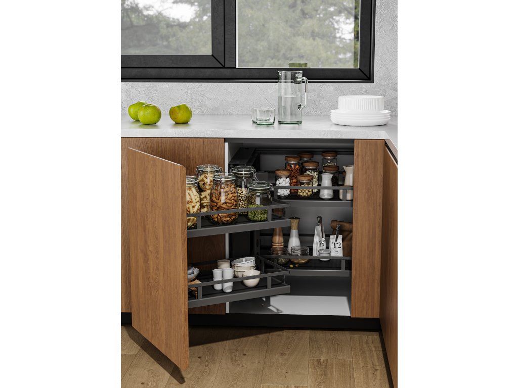 Cemux Corner Front  Style s tlumením antracit