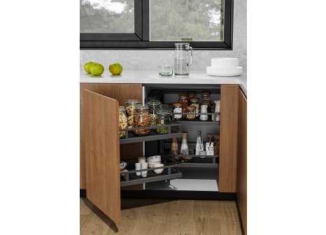 Cemux Corner Front  Style s tlumením antracit - 422 mm, 900 mm