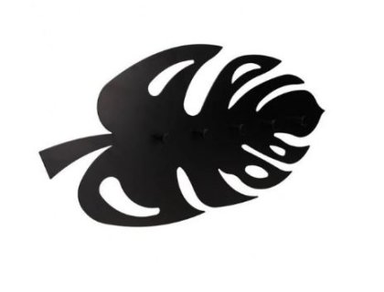 Věšák Leaf velký černý