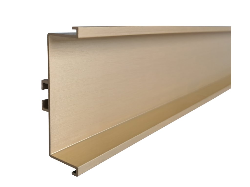 Profil pro bezúchytkové dveře C - délka 4100 mm zlatá broušená
