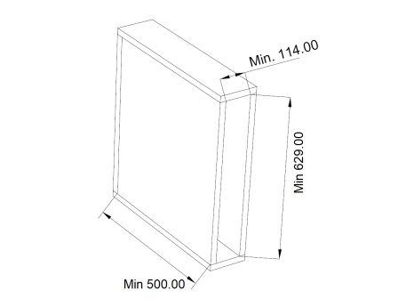 Cemux IRON Line 15-3D plné dno s tlumením antracit
