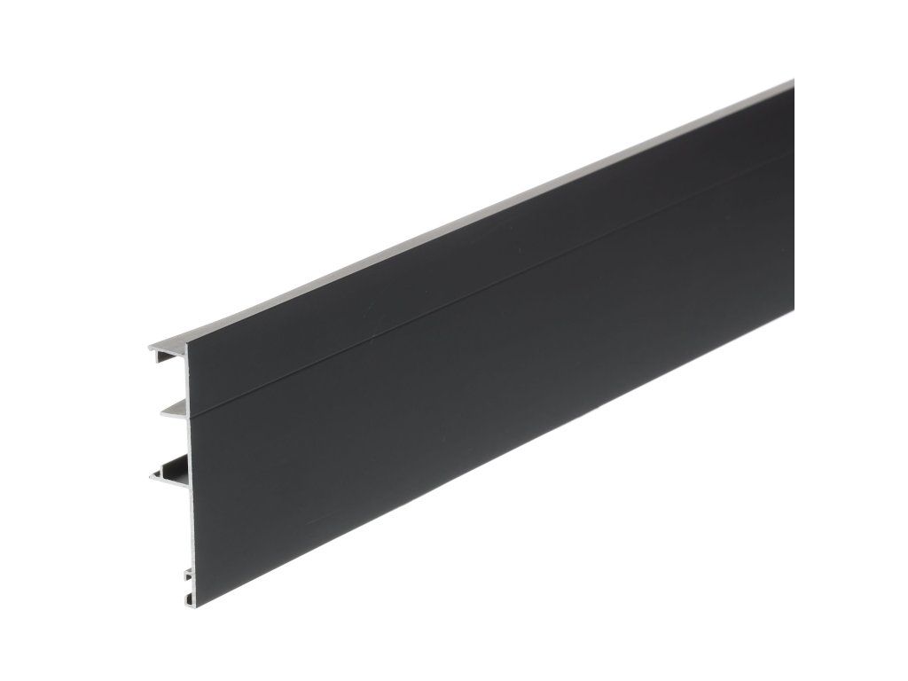 Cemux STARSHIP krycí profil pro horní kolejnici černý