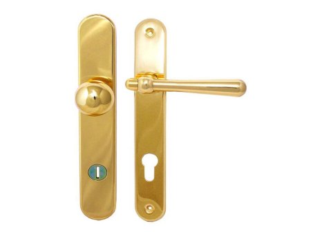 Casual bezpečnostní kování klika/koule broušený chrom - 72 mm