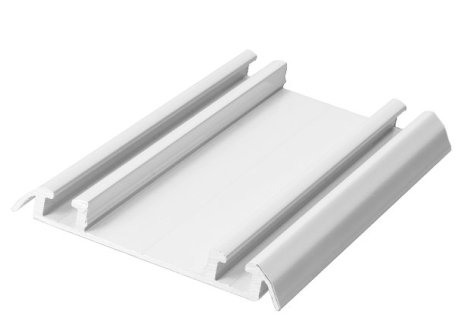 ALUPROFIL kolejnice spodní 75 mm bílá lesk - 1,7 m