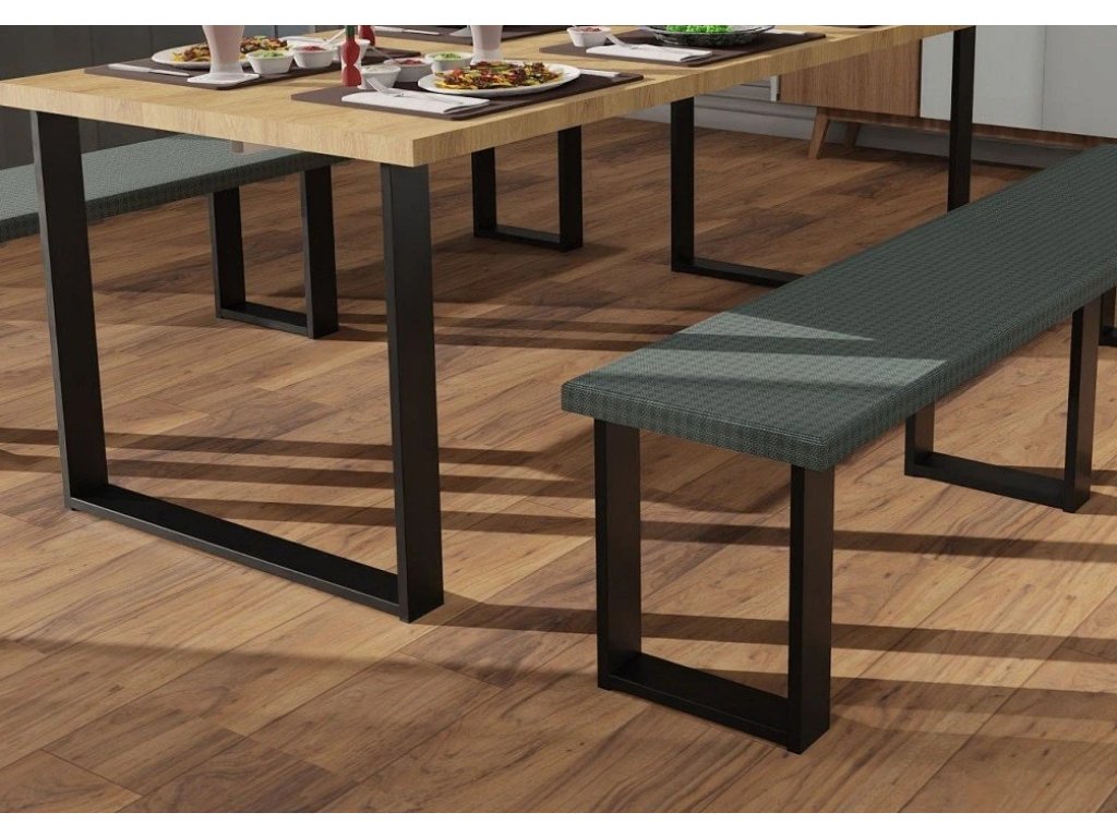 ARdesign stolová podnož pro lavici U, 450 černá