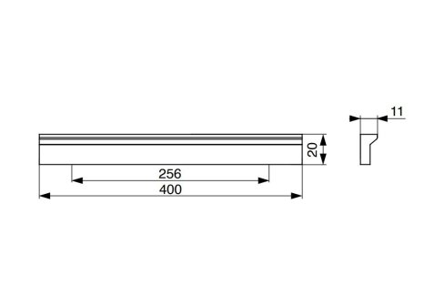 Úchytka Diana imitace nerezi