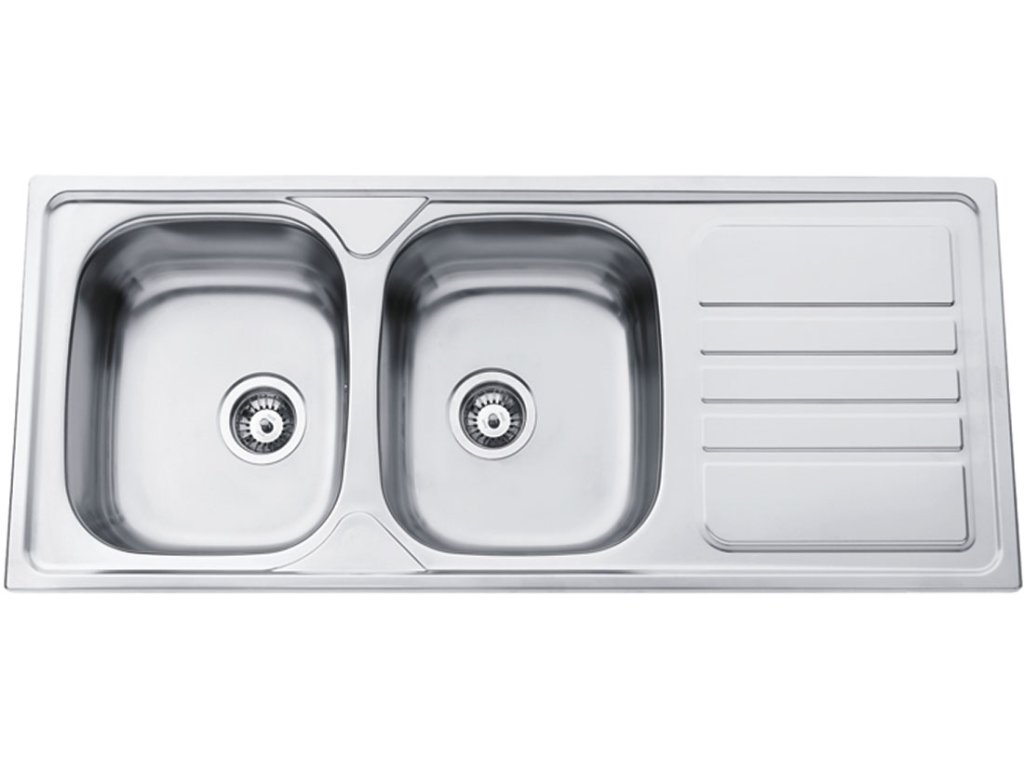 Sinks OKIO 1200 DUO V matný 0,7 mm