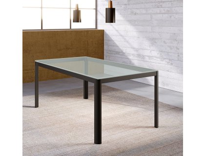 Stolová konstrukce Alu Star pro skleněnou desku B6 černá