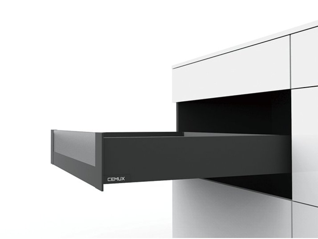 Cemux H Box SLIM vnitřní zásuvka antracit H84 čelní sklo H54