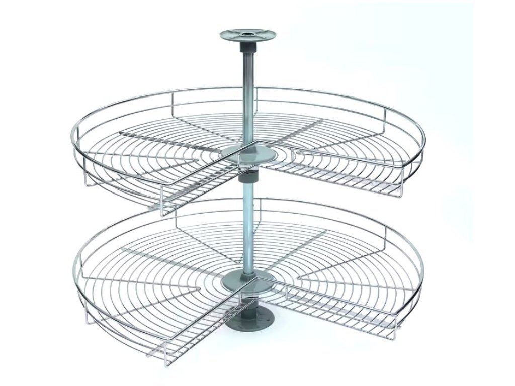 Koš otočný CARUSEL Classic 3/4 2-koš+tyč chrom