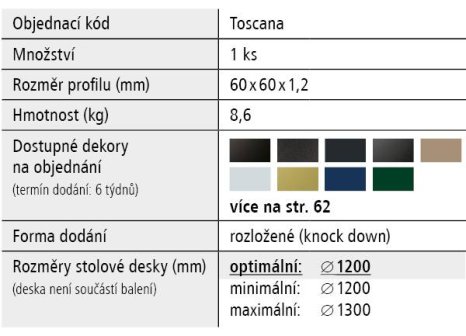 Stolová podnož EIRA