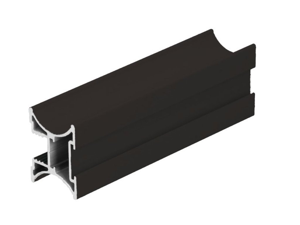 ALUPROFIL lišta úchytková Uran 10 mm 2,70 m černý mat