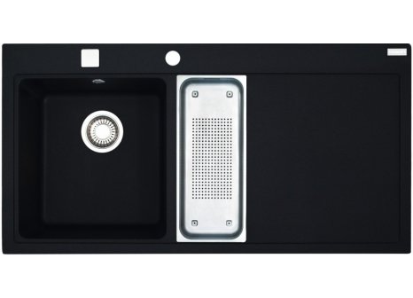 Franke dřez MTG 651-100 odkap vlevo - Černá metalická, Onyx