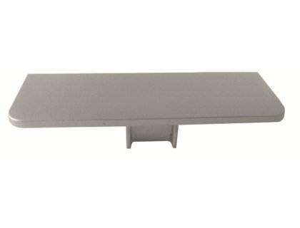 Koncovka plná k profilu C bílá plast