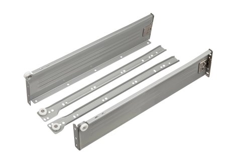 Kolečkový výsuv s bočnicí 53mm bílý