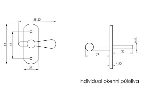 Půloliva okenní Individual
