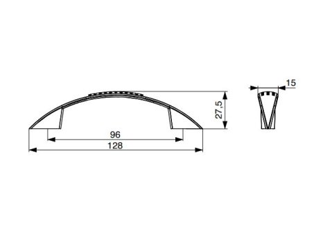 Úchytka Ruona satin nikl