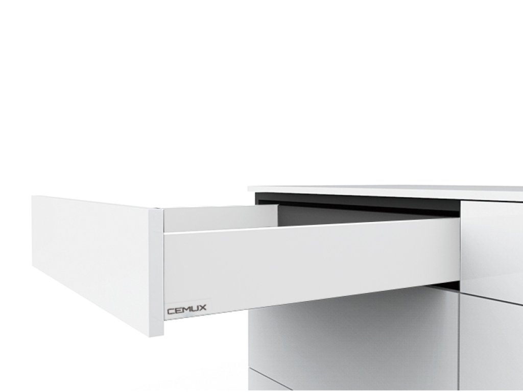 Cemux H Box SLIM zásuvka TIP-ON bílá H84