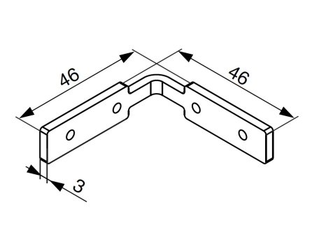Gola kovové uchycení pro profil J a C