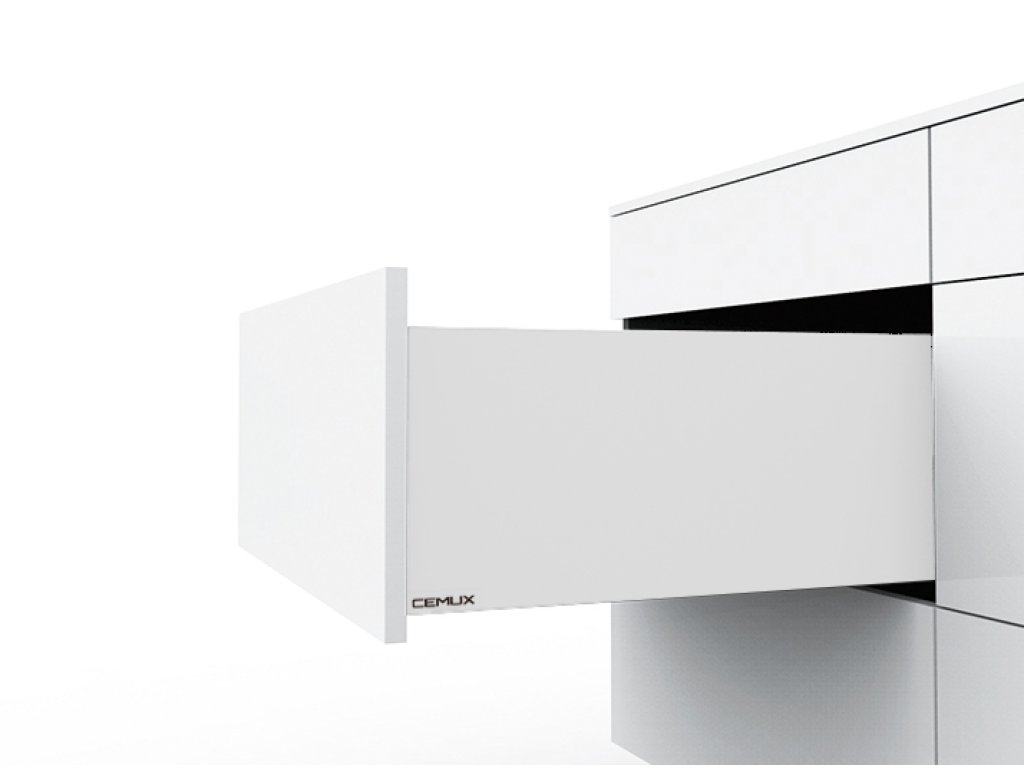 Cemux H Box SLIM zásuvka TIP-ON bílá H199