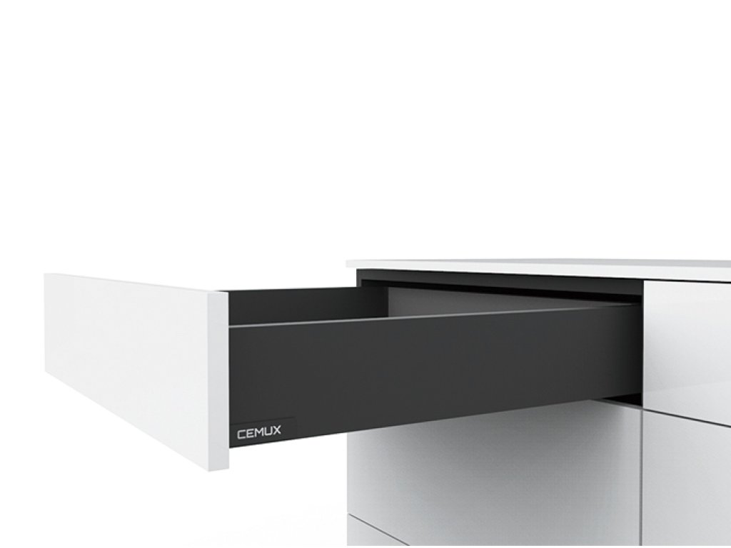 Cemux H Box SLIM zásuvka TIP-ON antracit H84