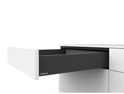 Cemux H Box SLIM zásuvka TIP-ON antracit H84