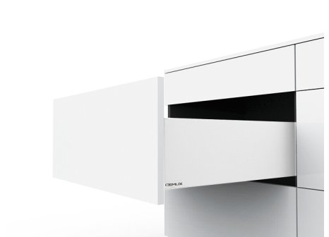 Cemux H Box SLIM zásuvka TIP-ON bílá H167 - 300 mm