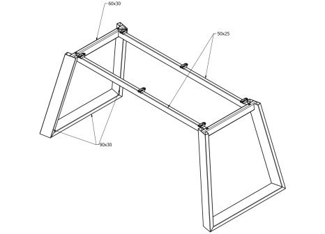 Stolová podnož CYRA