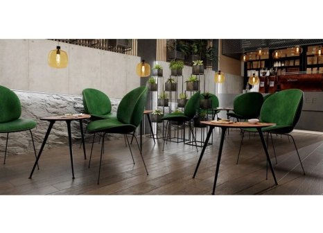 Stolová noha výkyvná 710 mm černá