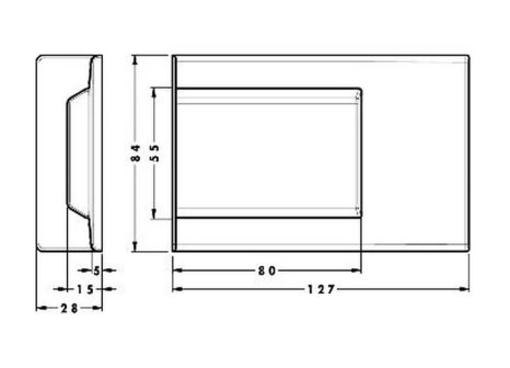 Rektifikační závěs CAMAR 807 XL bílá krytka L+ P