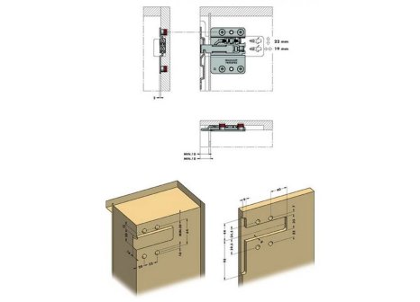Rektifikační závěs CAMAR 807 RV levý k zafrézování