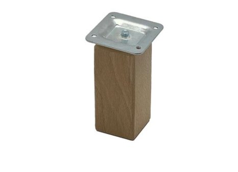 Nábytková nožka Lila buk lakovaný 45 x 45 mm