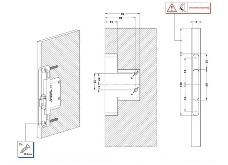 Rektifikační závěs CAMAR 821 levý