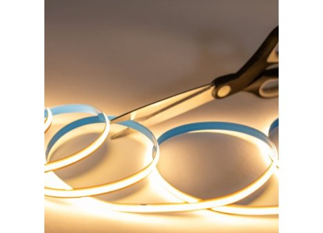 LED pásek COB FREE CUT 12V 13,4 W/m 528LED/m 8mm bílá teplá