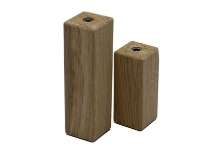 Nábytková nožka Lada dub lakovaný 45 x 45 mm