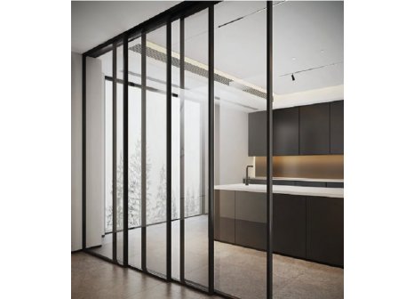 Cemux STARSHIP sada kaskáda 3+0 pro rámové posuvné dveře s tlumením - 60 kg